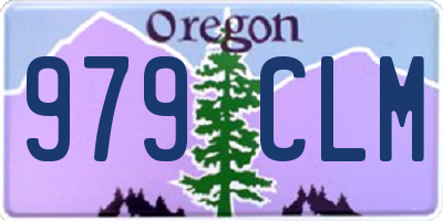 OR license plate 979CLM