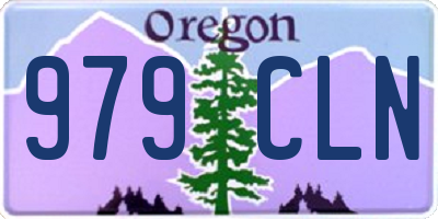 OR license plate 979CLN