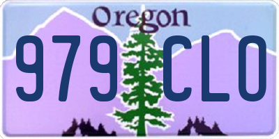 OR license plate 979CLO