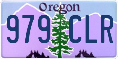 OR license plate 979CLR