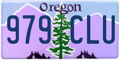 OR license plate 979CLU