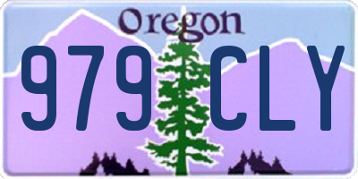 OR license plate 979CLY