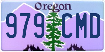 OR license plate 979CMD