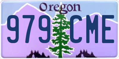 OR license plate 979CME