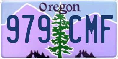 OR license plate 979CMF