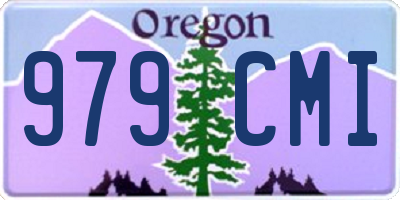 OR license plate 979CMI