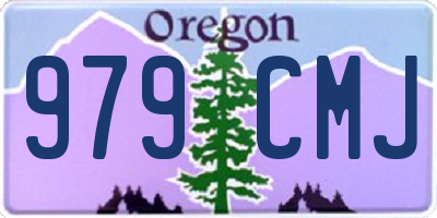 OR license plate 979CMJ