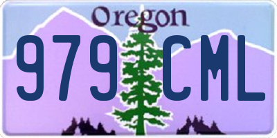 OR license plate 979CML