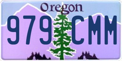 OR license plate 979CMM