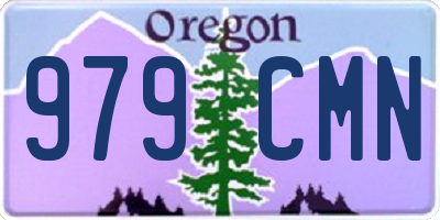 OR license plate 979CMN
