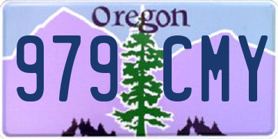 OR license plate 979CMY