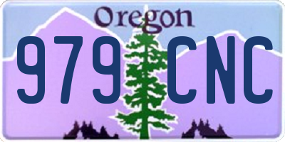 OR license plate 979CNC