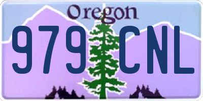 OR license plate 979CNL