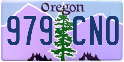 OR license plate 979CNO