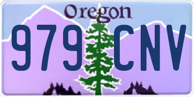 OR license plate 979CNV