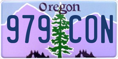 OR license plate 979CON