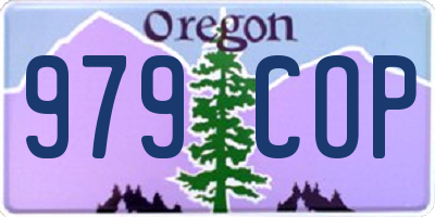 OR license plate 979COP