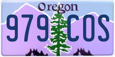 OR license plate 979COS