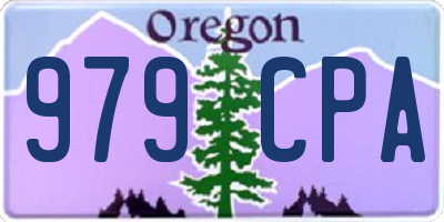 OR license plate 979CPA