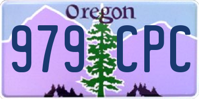 OR license plate 979CPC