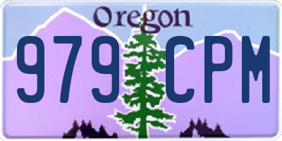OR license plate 979CPM