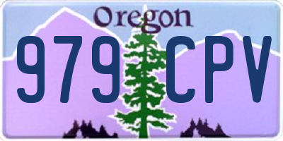 OR license plate 979CPV