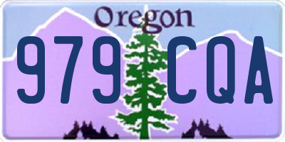 OR license plate 979CQA
