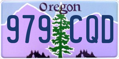 OR license plate 979CQD