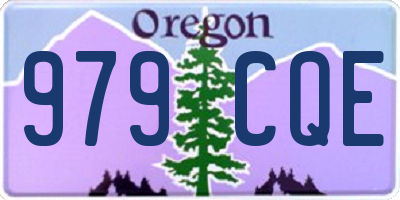 OR license plate 979CQE