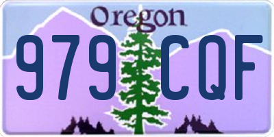 OR license plate 979CQF