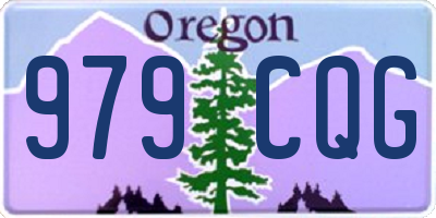 OR license plate 979CQG