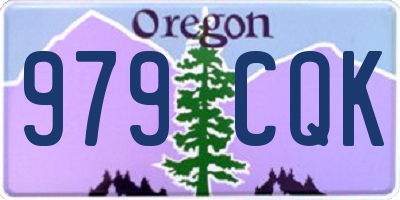 OR license plate 979CQK
