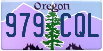 OR license plate 979CQL