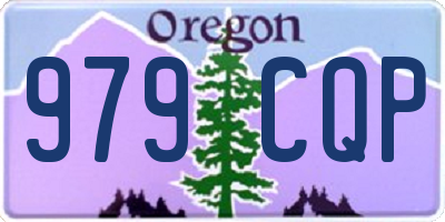 OR license plate 979CQP