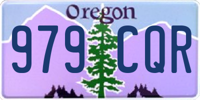 OR license plate 979CQR
