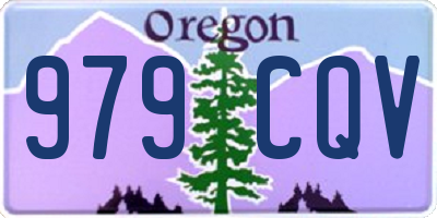 OR license plate 979CQV