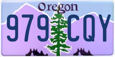OR license plate 979CQY