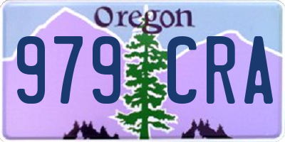 OR license plate 979CRA