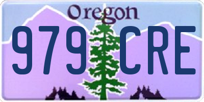 OR license plate 979CRE