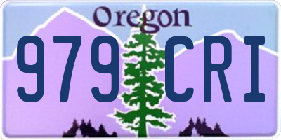 OR license plate 979CRI