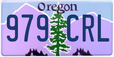 OR license plate 979CRL