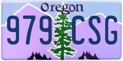 OR license plate 979CSG