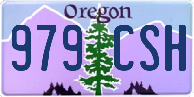 OR license plate 979CSH