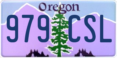 OR license plate 979CSL