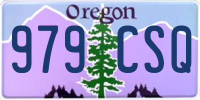 OR license plate 979CSQ