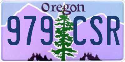 OR license plate 979CSR