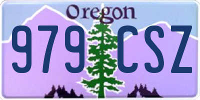OR license plate 979CSZ
