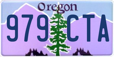 OR license plate 979CTA
