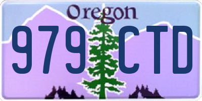OR license plate 979CTD