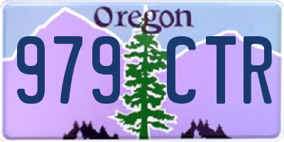 OR license plate 979CTR